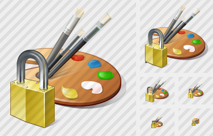Иконка Палитра Заблокировать