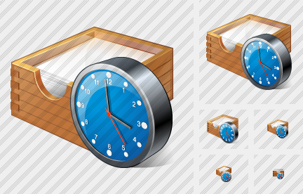Icono Paper Box Clock Icono Paper Box Clock