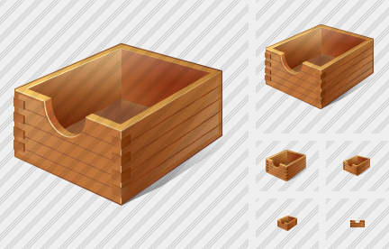 Paper Box Empty Icon Paper Box Empty Icon
