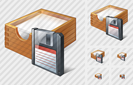 Paper Box Save Icon