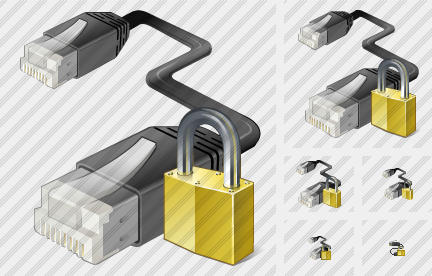 Patchcord Locked Symbol