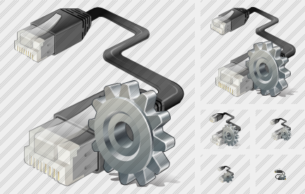 Иконка Сетевой кабель Настроить