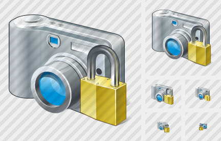 Photocamera Locked Symbol