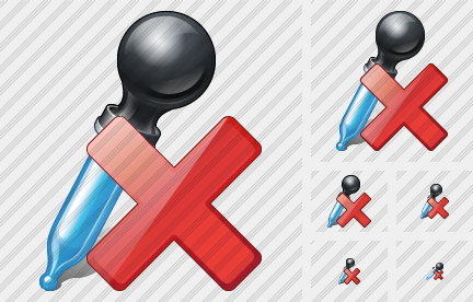 Pipette Delete Icon Pipette Delete Icon
