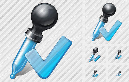 Pipette Ok Icon Pipette Ok Icon