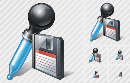Pipette Save Icon Pipette Save Icon