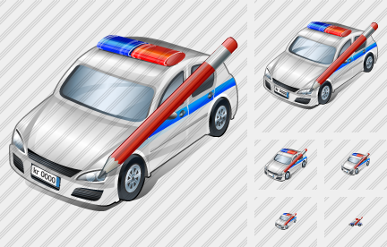 Icono Police Car Edit Icono Police Car Edit