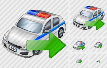 Police Car Export Icon