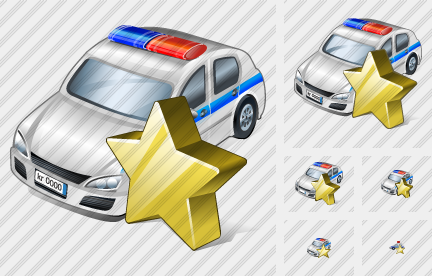 Icono Police Car Favorite Icono Police Car Favorite