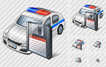 Icono Police Car Save Icono Police Car Save