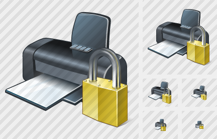 Printer Locked Symbol