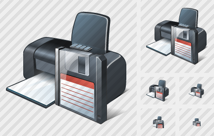 Printer Save Symbol