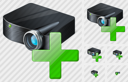 Icône Projector Black Add