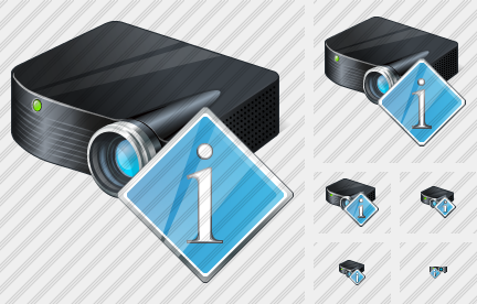 Icono Projector Black Info