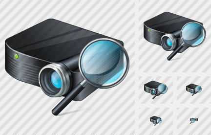 Projector Black Search 2 Icon