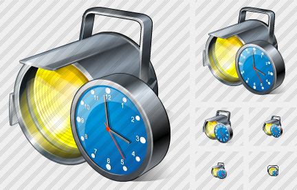 Projector Clock Icon Projector Clock Icon