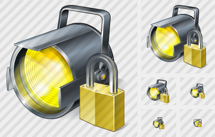 Projector Locked Icon Projector Locked Icon