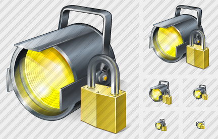Иконка Прожектор Заблокировать