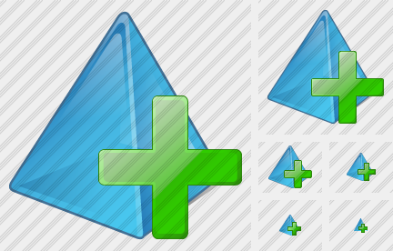 Pyramid Add Icon Pyramid Add Icon