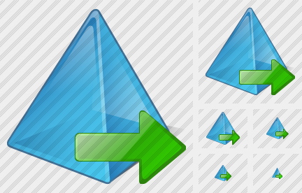 Pyramid Export Icon