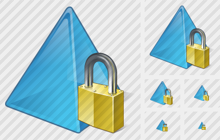 Pyramid Locked Icon Pyramid Locked Icon