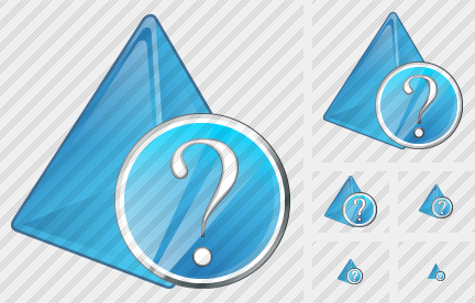 Pyramid Question Icon Pyramid Question Icon