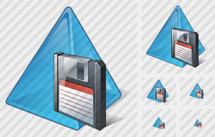 Pyramid Save Icon Pyramid Save Icon