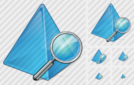Pyramid Search Icon Pyramid Search Icon