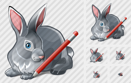 Rabbit Edit Icon Rabbit Edit Icon