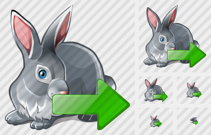 Rabbit Export Icon Rabbit Export Icon