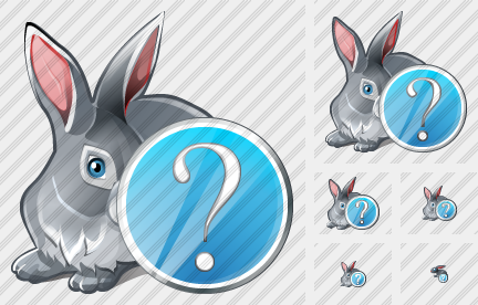Rabbit Question Icon Rabbit Question Icon