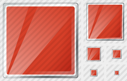 Rectangle Red Icon Rectangle Red Icon