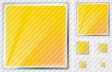 Rectangle Yellow Symbol