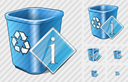 Icône Recycle Bin Info Icône Recycle Bin Info