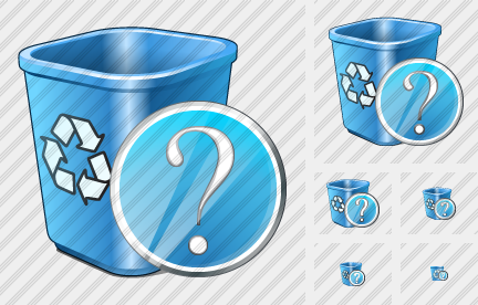 Icône Recycle Bin Question Icône Recycle Bin Question