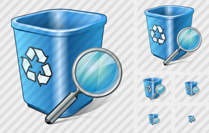 Icône Recycle Bin Search Icône Recycle Bin Search