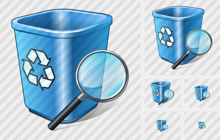 Icône Recycle Bin Search 2 Icône Recycle Bin Search 2