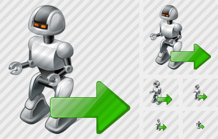 Robot Export Icon Robot Export Icon