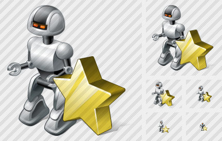 Robot Favorite Icon Robot Favorite Icon