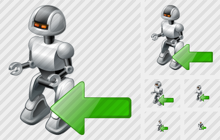 Robot Import Icon Robot Import Icon