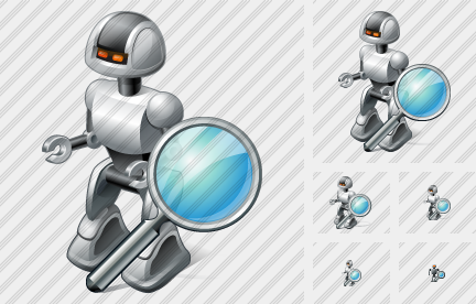 Robot Search Icon Robot Search Icon