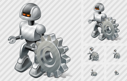 Robot Settings Icon Robot Settings Icon