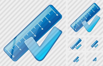 Icône Ruler Ok