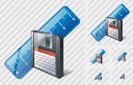 Icône Ruler Save