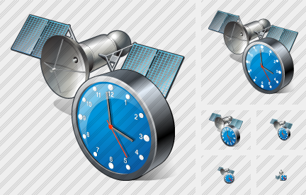 Satellite Clock Symbol