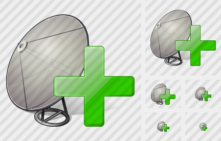 Satellite Plate Add Icon Satellite Plate Add Icon