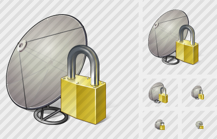 Satellite Plate Locked Icon Satellite Plate Locked Icon