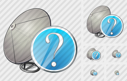 Satellite Plate Question Icon Satellite Plate Question Icon