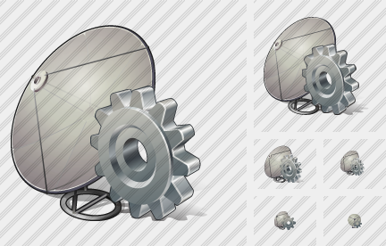 Satellite Plate Settings Icon Satellite Plate Settings Icon