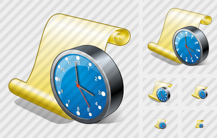 Icona Script Orologio Icona Script Orologio